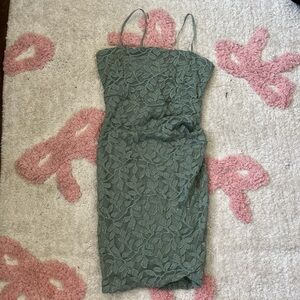 Windsor Green Lace Mini Dress